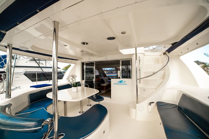 4hr Private Luxury Yacht with Snorkeling, DJ, Bar, Food - A 47-Foot Catamaran Feel, Space for Hanging Out (Not Just Standing)