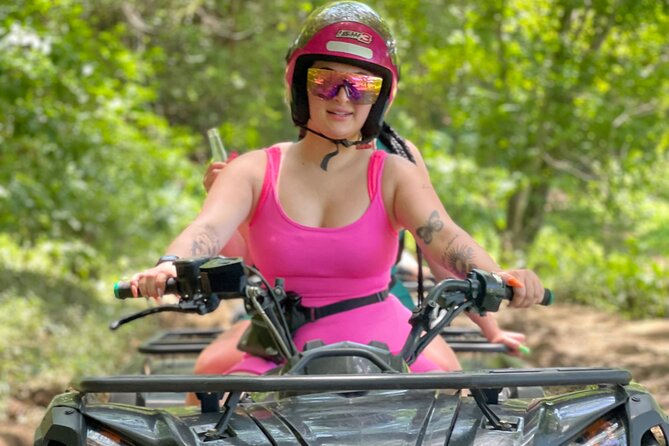 ATV and Bamboo Rafting With limestone foot massage and transport - Guides, Humor, and Trivia That Keep the Day Moving