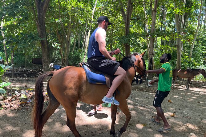 ATV, Bamboo Rafting, Horseback Ride From Montego Bay- Private - Ocho Rios: Horseback Ride and Swim Time
