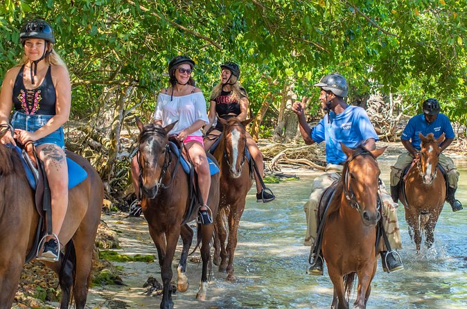 ATV, Horseback Ride, Zipline, Falls Climb + Lunch from Ocho Rios - Horseback Ride ‘N’ Swim: From Shoreline to Water Time