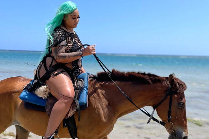 ATV, Horseback, Zipline & Dunn’s River Falls - Ultra Package - Horseback Riding Through Forest, Onto Beach, and Into the Water