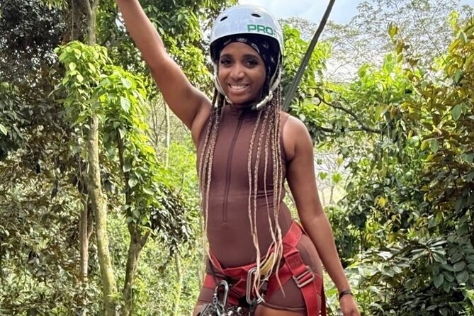 ATV Zipline Nature Walk Swing over Wishing River Kingston Jamaica - Ziplining Over the Wishing River and Trees