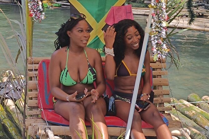 Bamboo Rafting Adventure with Limestone Massage from Montego Bay - Floating bar, drinks, and Jamaican food between river stretches