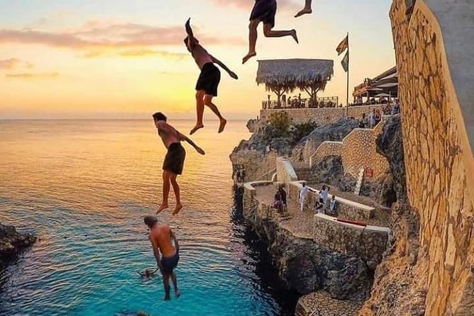 Bamboo Rafting and Limestone Foot Massage with Ricks Cafe Private Tour - Rick’s Cafe Stop: Cliff Jumpers, Reggae Sound, and Sunset Time