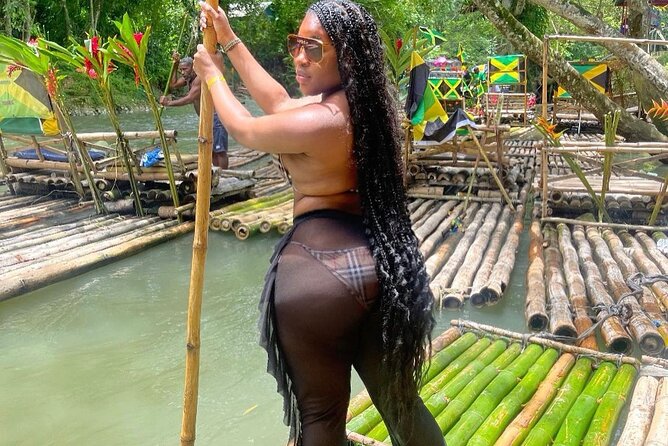 Bamboo Rafting & Clear Kayak Photoshoot Combo in Montego Bay - What Knee to Waist Deep Water Means for Your Comfort