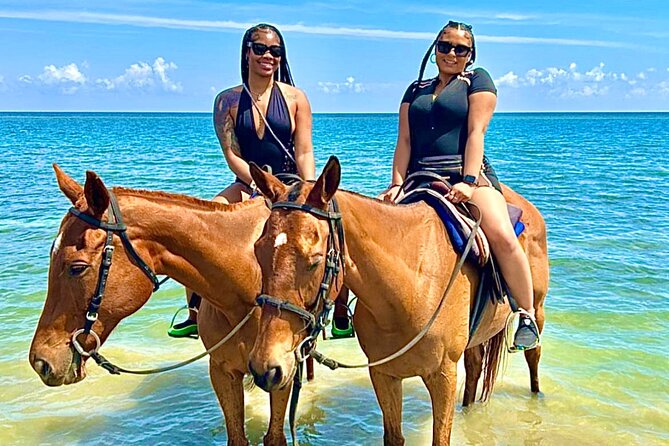 Bamboo Rafting, Dunns River , Zipline And Horseback Ride Combo - Stop 1 in St. Ann’s Bay: horseback riding, forests, and a quick ocean swim