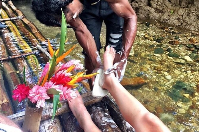 Bamboo Rafting, Limestone Foot Massage, Parasailing Private Tour - Seven Mile Beach parasailing up to 800 feet: short flight, big payoff