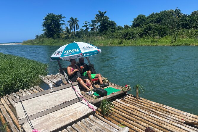 Bamboo rafting on the great river -Transportation only - On the Bamboo Raft: 20 Feet of Negril Tradition