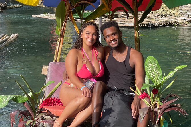 Bamboo Rafting with Limestone Foot massage then Margaritaville. - Jamaican food after the river: what you’ll likely find nearby