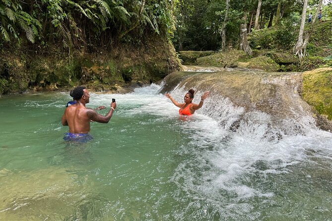 Benta River & Falls Private Tour From Montego Bay - Rope swing time, under-water caves, and other listed thrills