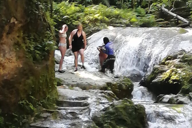 Blue Hole Adventure Ocho Rios. - Meeting at Ocho Rios Jerk Center, Then Getting Straight to Water Time