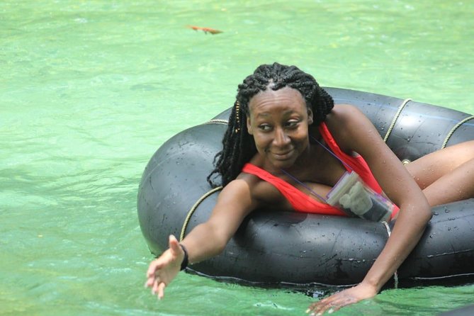 Blue Hole Adventurous and Relaxing River Tubing water Activities in Ocho Rios - White River tubing: an easy downstream reset on Calypso rafting tubes