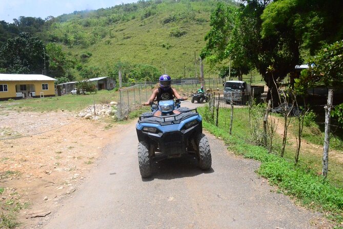 Blue Hole and Atv in Ocho Rios - Stop 1 in Ocho Rios: wet ATV countryside time