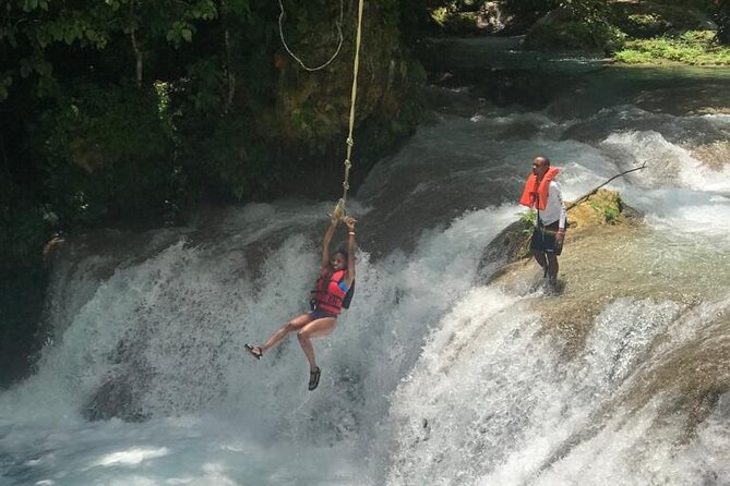 Blue Hole and Dunn's River Adventurous and hiking waterfalls from Ocho Rios - Dunn’s River Falls Park: the 600-foot cascade in about 90 minutes
