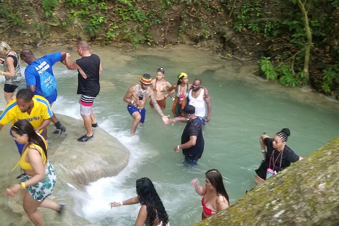 Blue Hole and Dunn's River Adventurous and hiking waterfalls from Ocho Rios - Blue Hole: waterfall hikes, cave exploration, and the Tarzan swing option