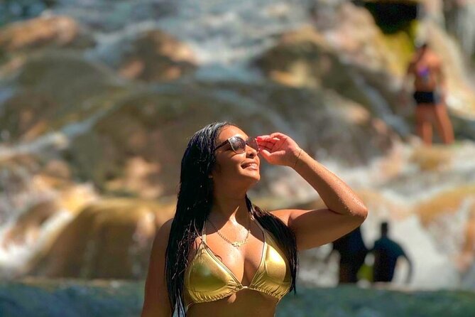 Blue Hole and Dunn's River Falls Ocho rios - Dunns River Falls: A 600-Foot Climb Plus Pools, Caves, and Beach Time