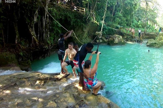 Blue Hole and Secret Falls plus Dunn's River Falls Combo Tour - Blue Hole and Secret Falls: Pools, Cave Time, and Adventure Options