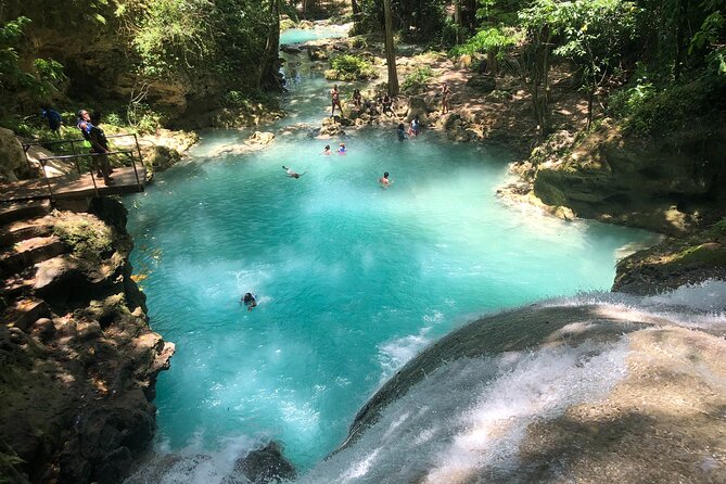 Blue Hole, Dunn's River Falls + Lunch & Cocktails at Bamboo Beach - Key Highlights at a Glance