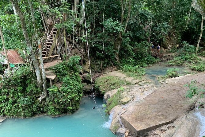 Blue Hole & Dunn's River Falls with Lunch from Negril - Dunn’s River Falls: The 600-Foot Chain Climb, Plus Base Relax Time