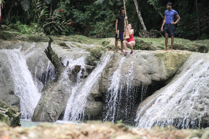 Blue Hole & Dunn's River Falls with Lunch from Negril - Blue Hole: Hidden Caves, Rope Swing Thrills, and Three Pools