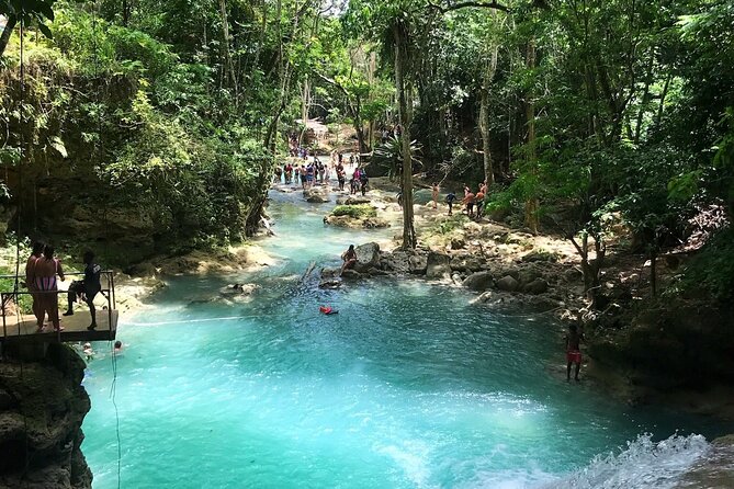 Blue Hole Falls with Horseback Ride Adventure from Montego Bay - Blue Hole Swimming and Cliff Jumping in Ocho Rios