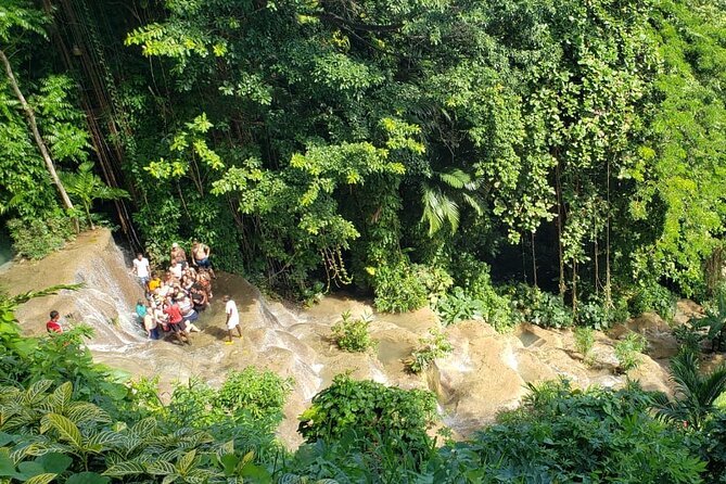 Blue Hole & Konoko Falls Park Combo Tour from Montego Bay - Scotchies Jerk Centre: a simple optional meal break