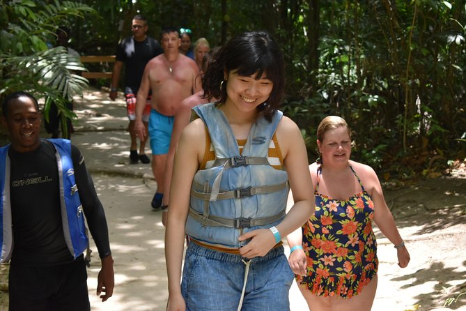 Blue Hole plus Secret Falls and Dunns River Falls Combo from Falmouth Hotels - Stop 2: Dunns River Falls, the human-chain climb