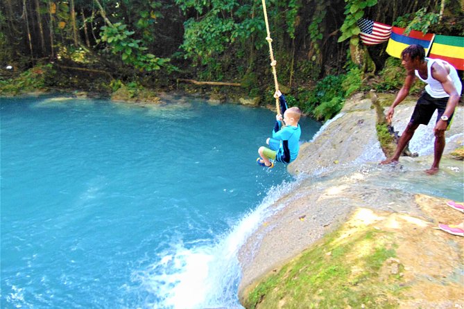 Blue Hole, Secret Falls, and Dunn's River Falls Combo Day-Trip - Secret Falls: a jungle walk that earns your camera shots