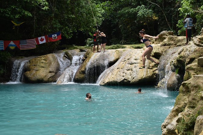 Blue Hole & Secret Falls Day Trip plus Shopping from Runaway Bay - Secret Falls hike: short walk, big reward at the waterfall
