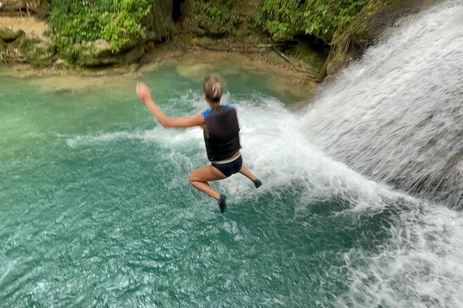 Blue Hole Secret Falls from Falmouth - Moderate fitness, safety mindset, and choosing your level of fun