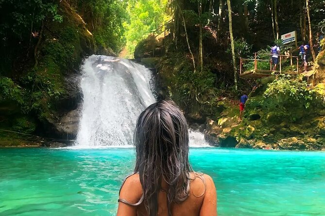 Blue Hole & Secret Waterfalls Tour from Falmouth Cruise Ships - Drinking and small comforts: Red Stripe beer and rum punch on the way