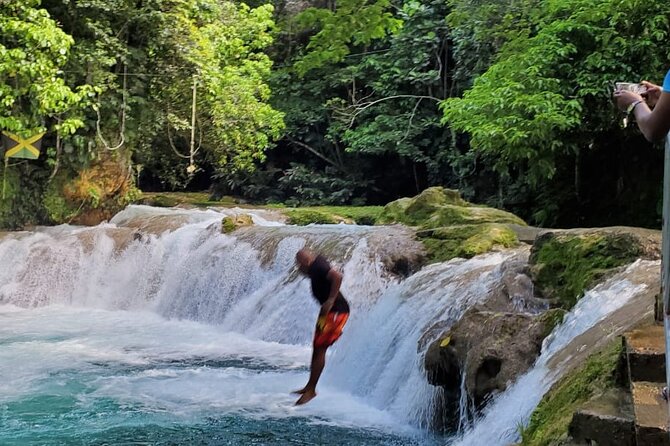 Blue Hole Waterfall Tour from Montego Bay - Green Grotto and the cave stories: runaways, colonizers, and names