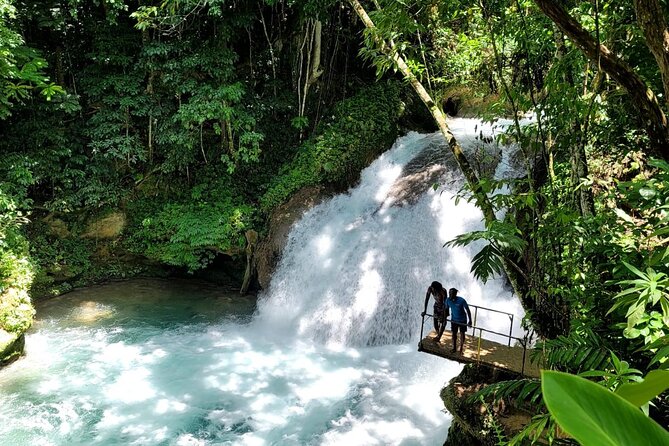 Chuck Norris Secret Falls and Dunn's River Falls - Chuck Norris Secret Falls (Blue Hole): Rope Swing, Cliff Jumps, and Jungle Time