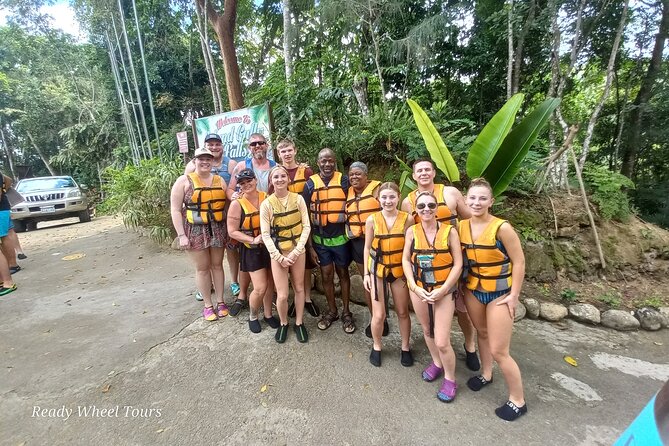 Custom COMBO to Mystic Mountain, Dunns River Falls & Blue Hole - Stop 1: Blue Hole, Tarzan Rope, caves, and the blue pool time