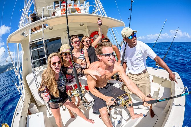 Deep Sea Sport Fishing From Montego Bay - The boat setup: 46 Hatteras and 31 Bertram comfort reality