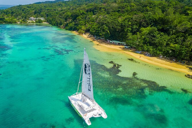 Dunn's River Catamaran Cruise From Ocho Rios - Catamaran Cruise Vibes: DJ, Open Bar, Snacks, and Snorkel