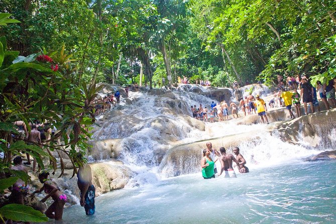 Dunn's River Falls - Second Stop: Blue Hole, Jumping Spots, and Rope Swing Fun