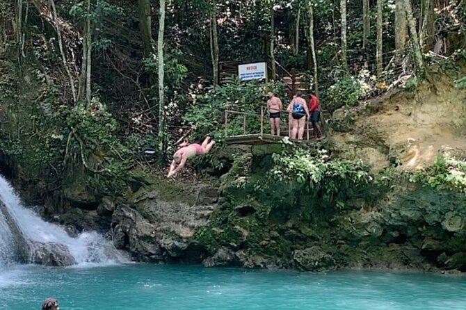 Dunn's River Falls and Blue Hole Secret Falls Combo Daytrip - The secret waterfall moments after the main Blue Hole swim