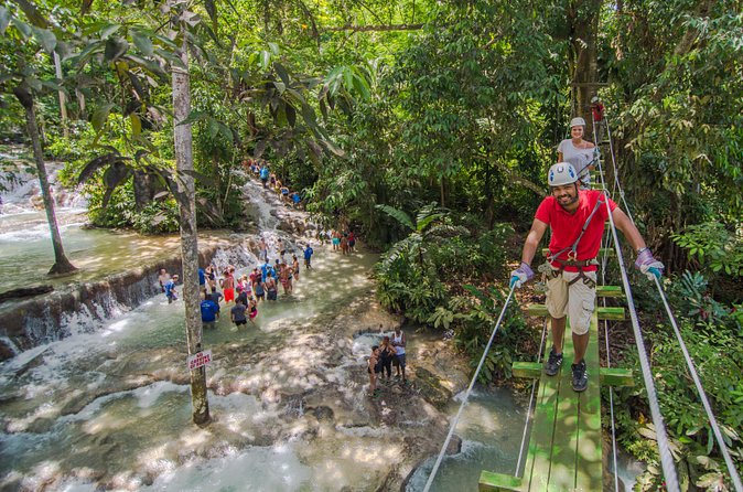 Dunn's River Falls and Zipline (Over the Falls) Adventure Tour from Ocho Rios - Pickup, timing, and group size from Ocho Rios