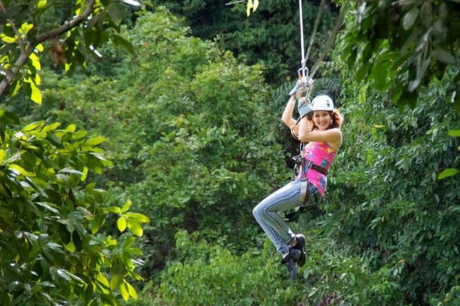 Dunn's River Falls and Zipline (Over the Falls) Adventure Tour from Ocho Rios - The over-the-falls zipline route: what to expect in the air