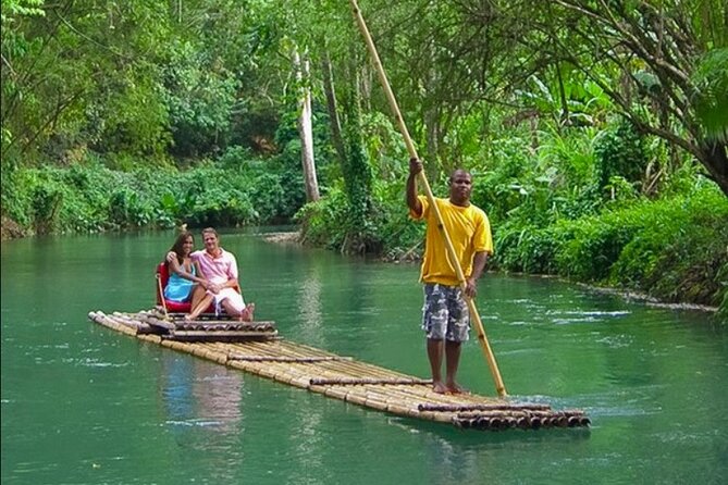 Dunn's River Falls, Blue Hole, Bamboo Rafting, Horseback Combo - Ocho Rios lunch stop: jerk food, rice and peas, and time to breathe