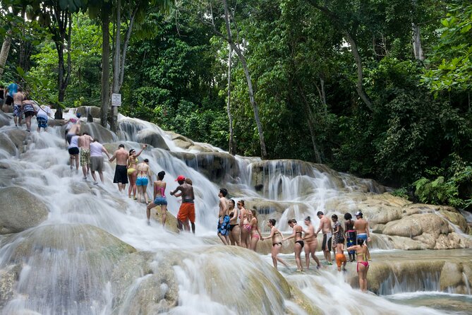 Dunn's River Falls & Blue Hole Combo Tour from Ocho Rios - Jerk Shack Lunch and Ocho Rios Market Stops