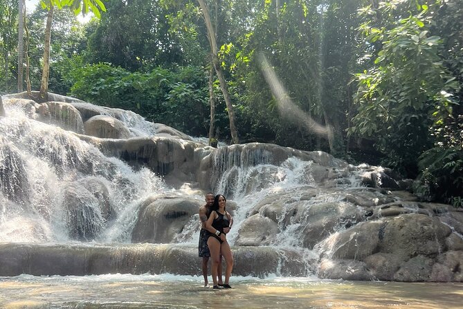 Dunn's River Park & Blue Hole Waterfall Combo from Montego Bay - Dunn’s River Falls and Park: climb 960 feet, then reset on the beach