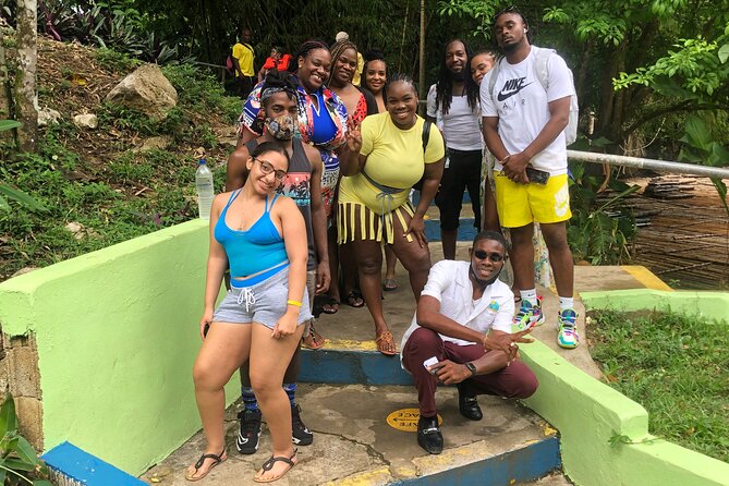 Explore Montego bay Jamaica toMartha Brae Rafting &Blue Hole Tour - Blue Hole River and Falls in Ocho Rios: swim, rope swing, and jumps
