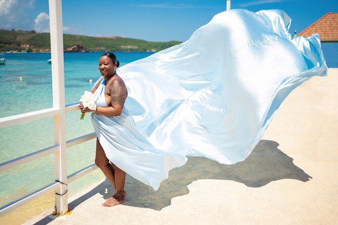 Flying Dress Photoshoot in Jamaica - Photographer communication and fast turnaround, the part that saves your mood