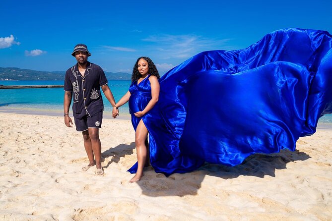 Flying Dress Photoshoot in Jamaica - Location logistics: meeting at Doctor’s Cave Beach without the extra stress