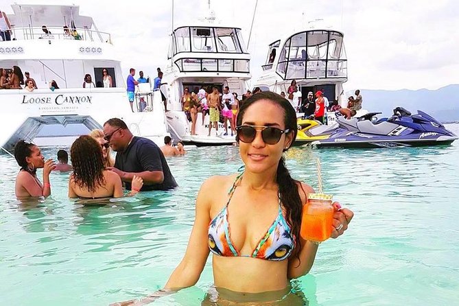 Friday Evening Kingston Harbour Cruise, Sunday Beach Cruise or Charter Our Boats - Sunday cruise from Port Royal to Maiden Cay, lunch plus swimming and beach time