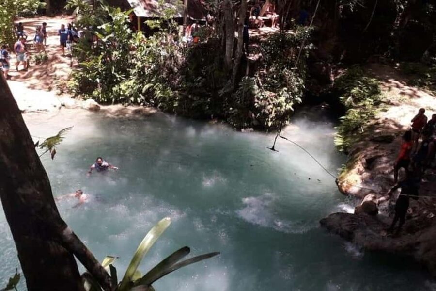 From Ocho Rios: Blue Hole & Dunn's River Falls Tour - Blue Hole Ocho Rios: ropes, cliff jumps, and that limestone sinkhole water