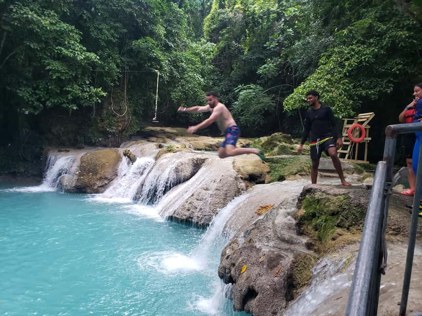 From Ocho Rios: Blue Hole Secret Waterfall & Highlight Tour - Blue Hole waterfall swim time: pools, ledges, and what your “active” means