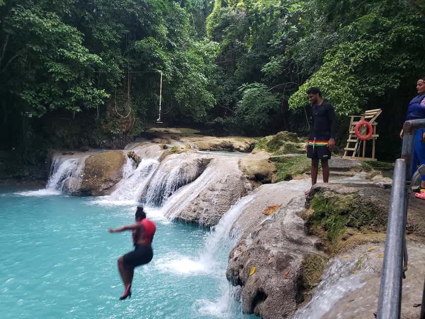 From Ocho Rios: Blue Hole Secret Waterfall & Highlight Tour - From Ocho Rios to Clarendon Parish: the A/C ride and the island drive moments